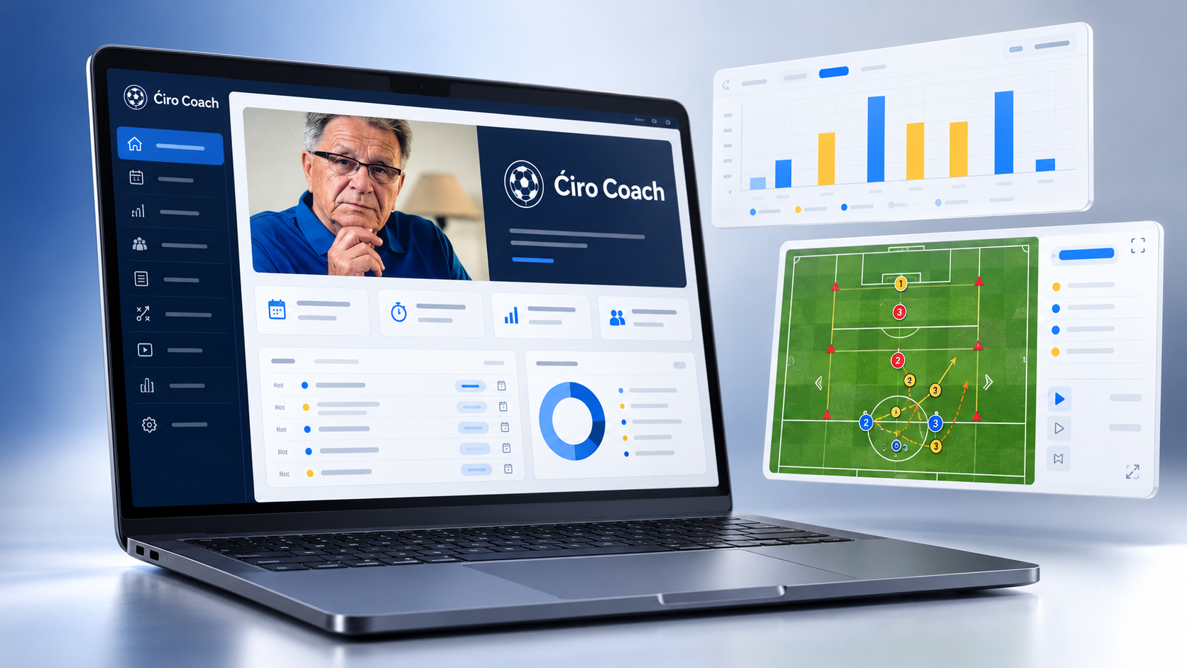 Ćiro Coach — prikaz digitalne platforme za planiranje i praćenje trenažnog procesa